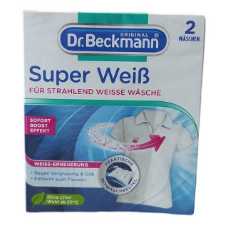 Dr.Beckmann Super Weiss 2x40g- saszetki wybielające do prania
