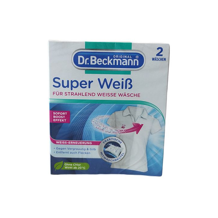 Dr.Beckmann Super Weiss 2x40g- saszetki wybielające do prania