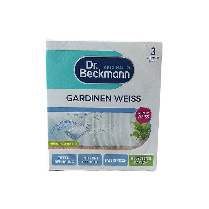 Dr.Beckmann Gardinen Weiss 3x40g- sól do firan wybielająca i odswieżająca