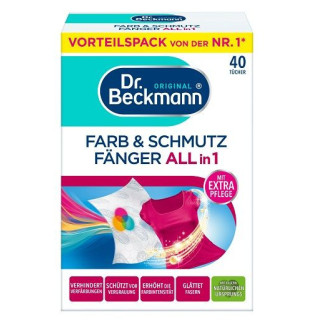 Dr.Beckmann Chusteczki Wyłapujące Kolor i Brud 3w1- 40szt.