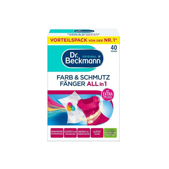 Dr.Beckmann 40szt chusteczki wyłapujące kolor