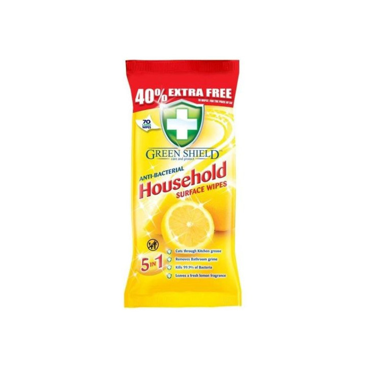 Green Shield Household Surface Chusteczki 70szt