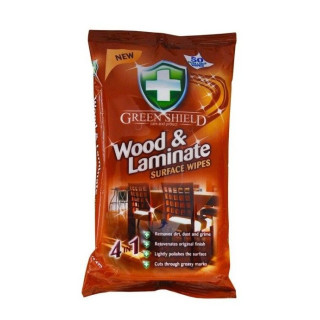 Green Shield chusteczki 50szt brąz. Wood