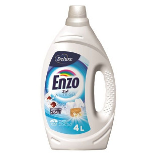 Deluxe Enzo White żel do prania odzieży białej 2w1 4L (100prań) |www.niemka.pl