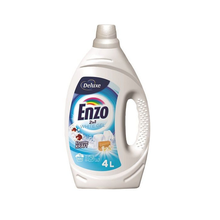 Deluxe Enzo White żel do prania odzieży białej 2w1 4L (100prań) |www.niemka.pl