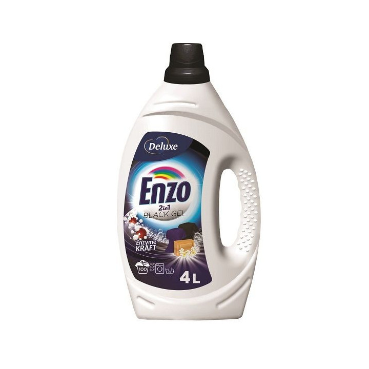 Deluxe Enzo Black żel do prania odzieży czarnej 2w1  4L (100prań) |www.niemka.pl