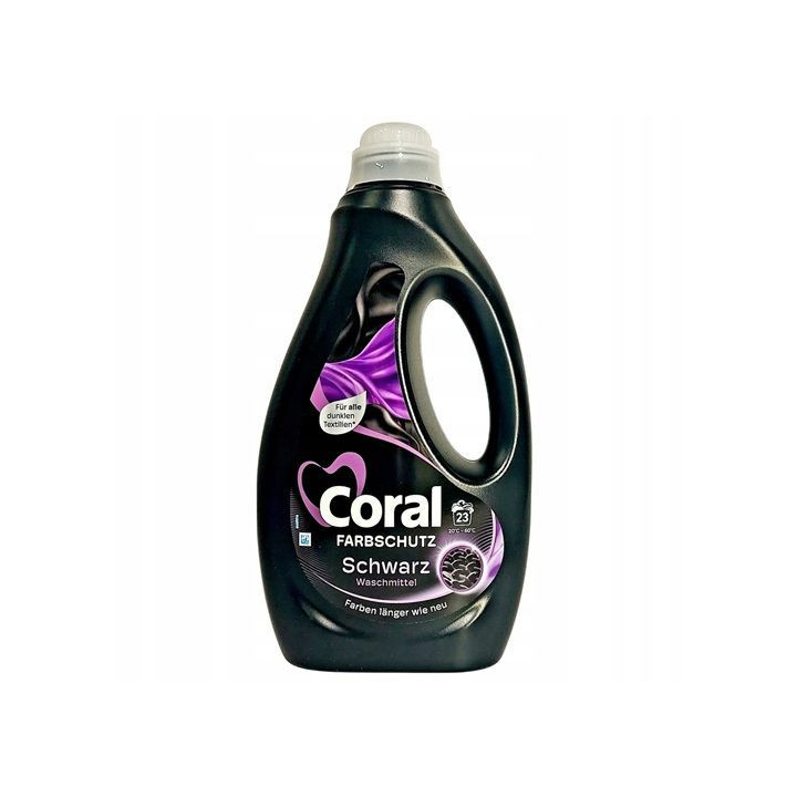 Coral Black Velvet- Żel do prania tkanin czarnych i ciemnych 1,15L (23prań) |www.niemka.pl