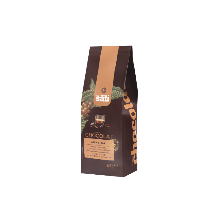 Kawa smakowa Cafe Sati Chocolat - czekoladowa kawa ziarnista 500g