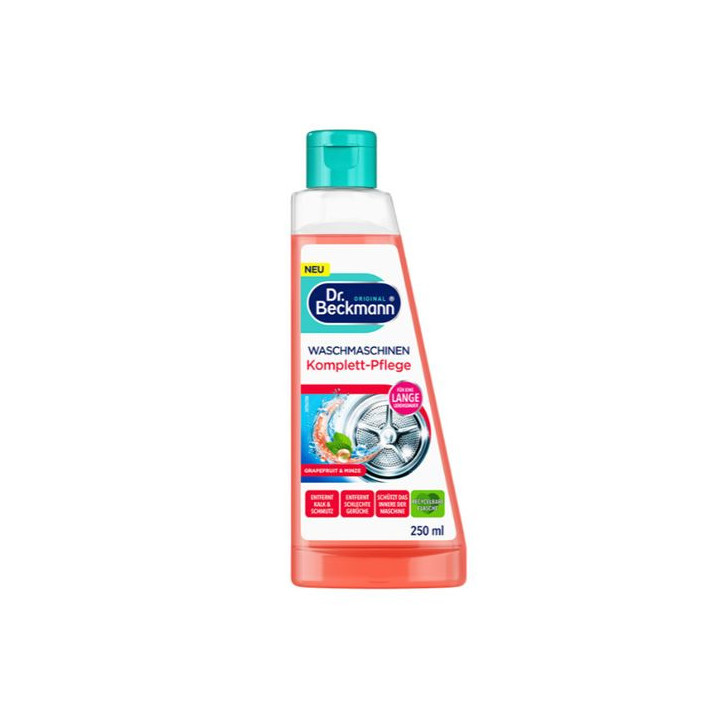 Dr.Beckmann Waschmaschinen Komplett Pflege Grapefruit & Minze- Płyn do kompleksowej pielęgnacji i czyszczenia pralki 250ml