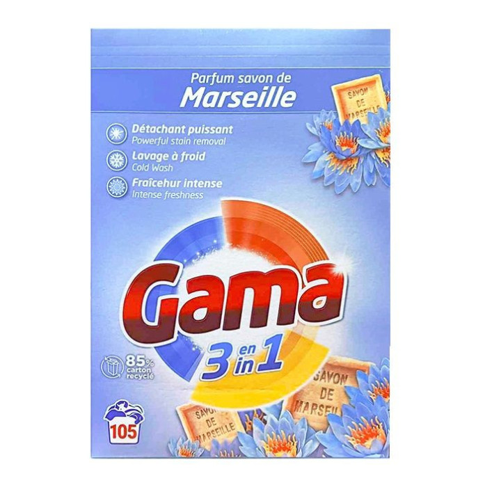 Gama (Vizir) Savon de Marseille Proszek do prania 5,775 kg – 105 prań