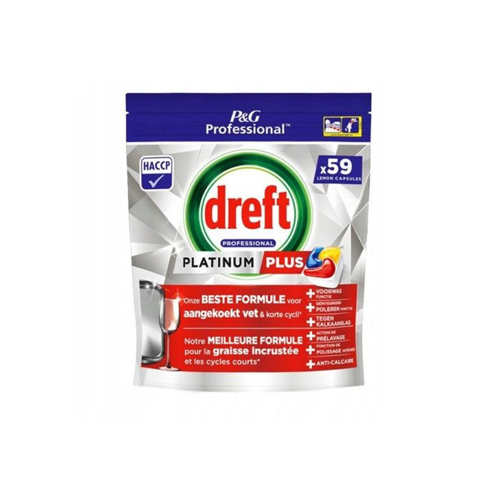 Dreft Platinum Plus 59szt. - Tabletki Do Zmywarki Citrus