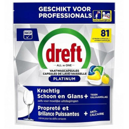 Dreft Platinum 81szt.- Tabletki Do Zmywarki Citrus