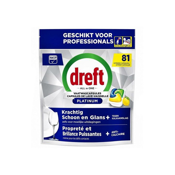 Dreft Platinum 81szt.- Tabletki Do Zmywarki Citrus