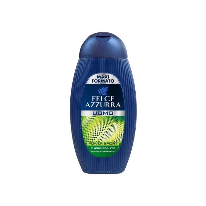 Felce Azzurra Uomo Power Sport – żel pod prysznic i szampon 400 ml | Niemka