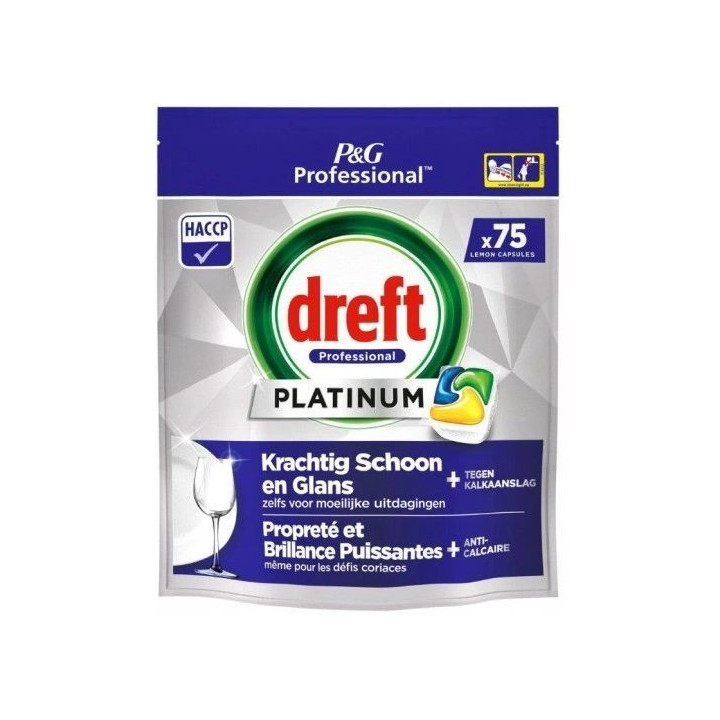 Dreft Platinum 75szt. - tabletki do zmywarki Citrus