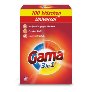 Gama (Vizir) Uniwersalny Proszek do Prania 6 kg – 100 prań