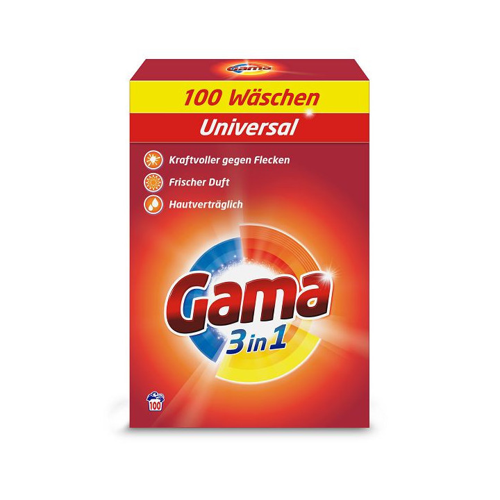 Gama (Vizir) Uniwersalny Proszek do Prania 6 kg – 100 prań
