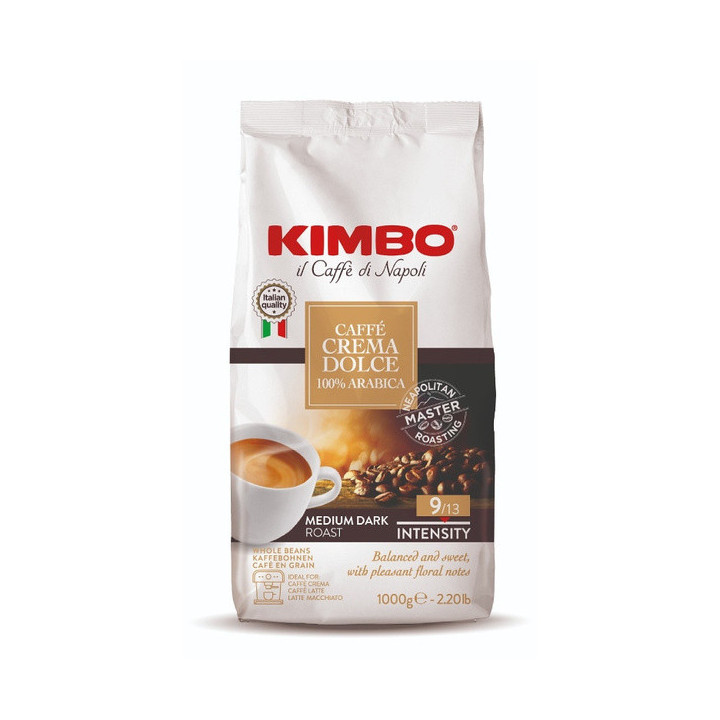 Kawa ziarnista Kimbo Crema Dolce Arabica 100% 1kg