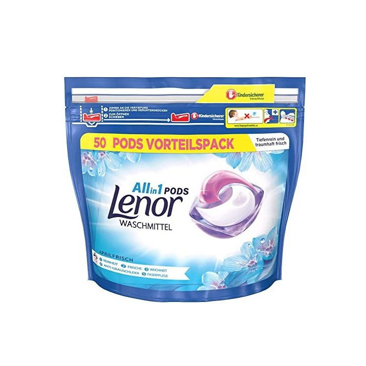 Lenor Aprilfrische All in 1 Pods Kapsułki do prania 50szt