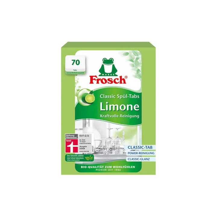 Frosch Classic Limone- Tabletki do Zmywarki 70szt (1,05kg) |www.niemka.pl