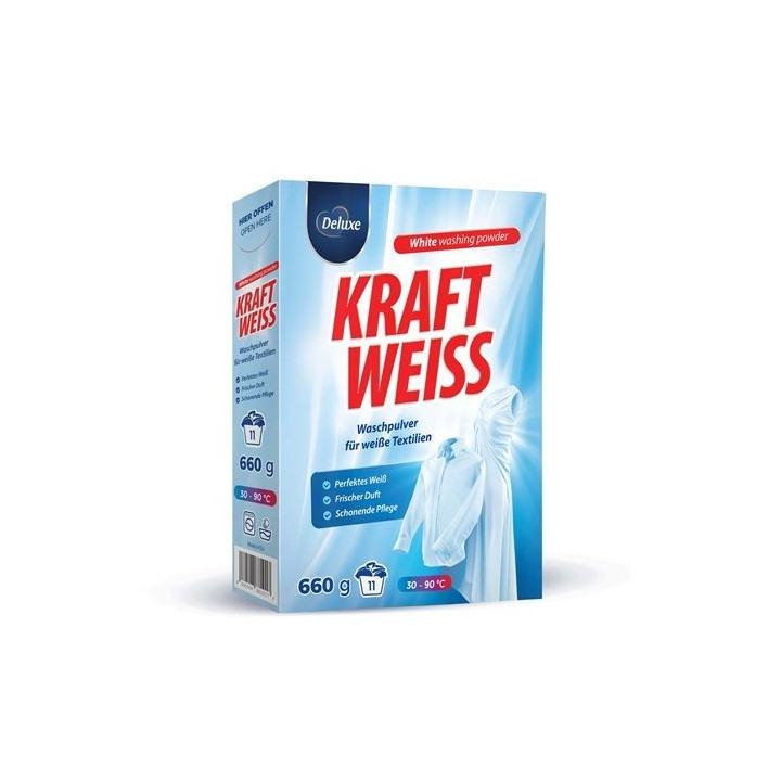 Enzo Deluxe Kraft Weiss proszek do prania białego 660g/ 11 prań | SklepNiemka.pl